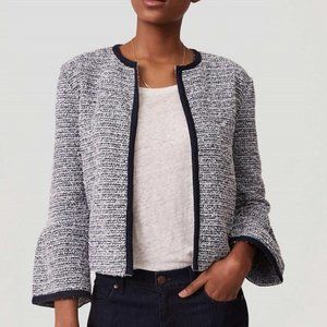 Loft Tweed Jacket Bell Sleeves XSP